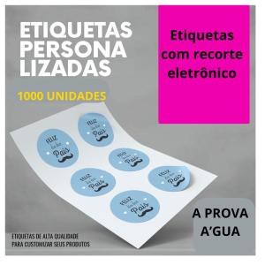 Etiqueta adesiva com recorte - 4000 unid Adesivo Vinil A4 4x0  Recorte 