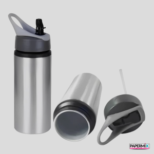 Garrafa squeeze sport 600ml alumínio      