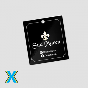 Tag de roupa impressão em cor única   1/0  impressão em cor única 